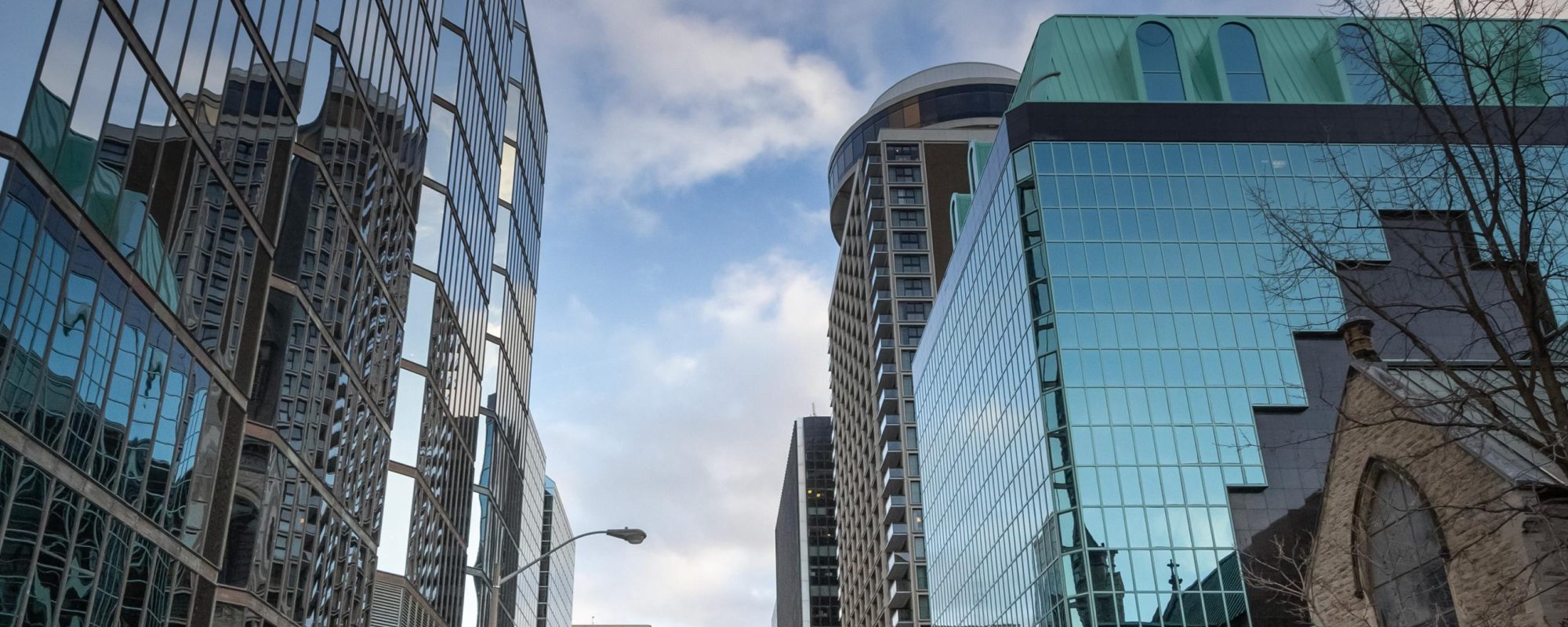 Buildings in a city.
